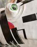 Trophée de Rhinocéros en papier mâché - Aude Goalec et Nicole Jacobs - Sculpture en papier mâché