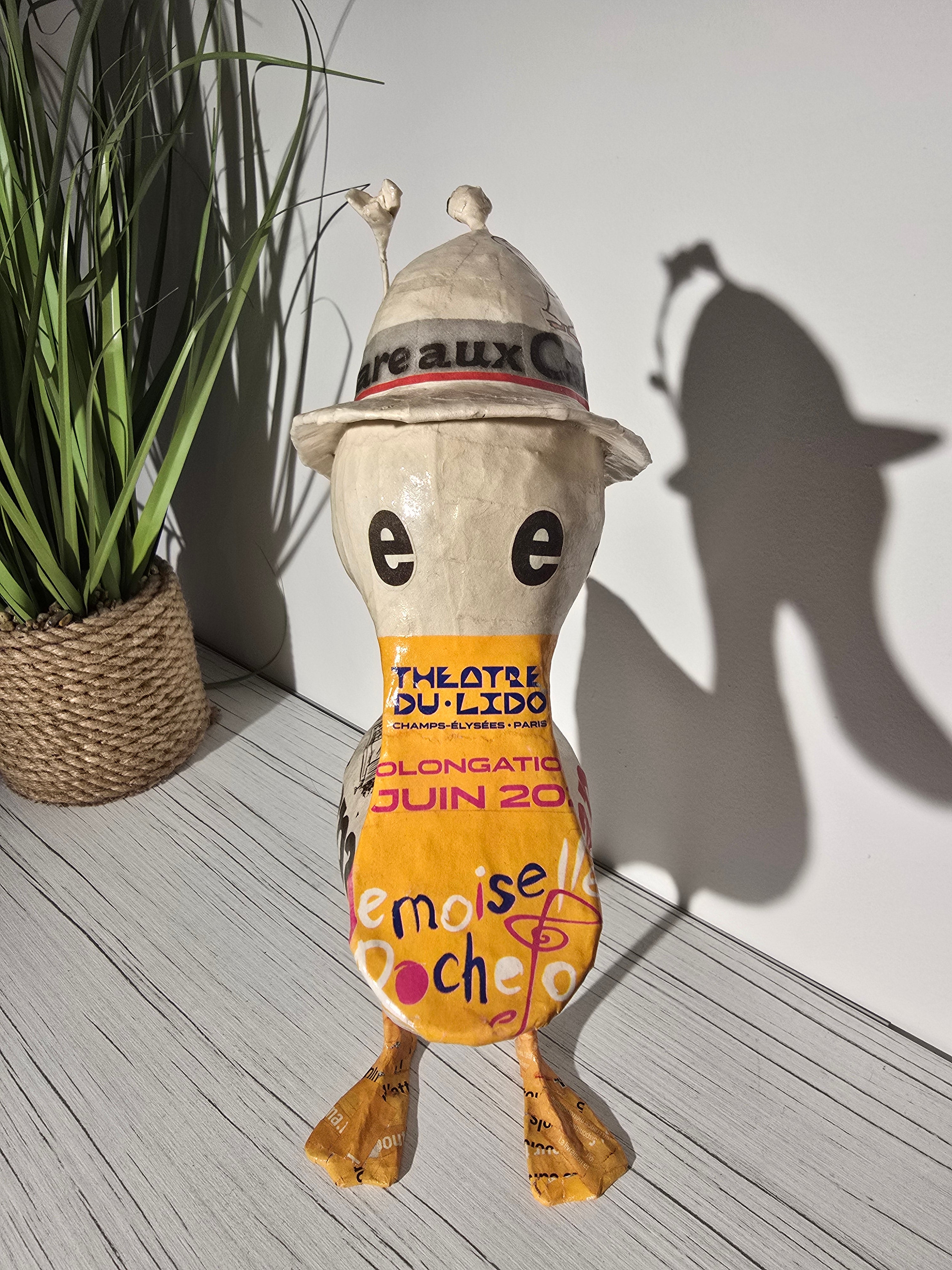 Canard enchaîné en papier mâché - Espoir - Aude Goalec et Nicole Jacobs