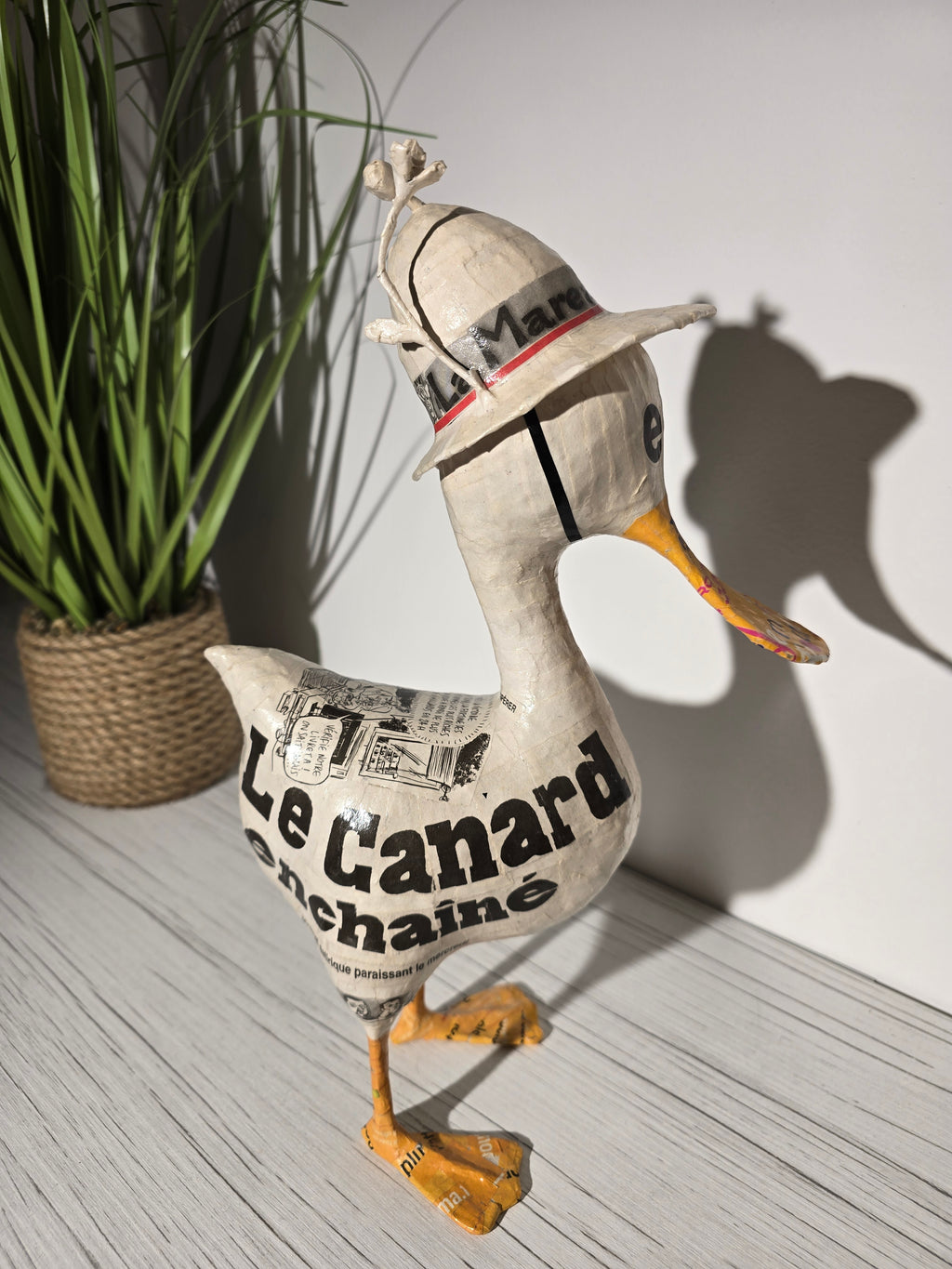 Canard enchaîné en papier mâché - Espoir - Aude Goalec et Nicole Jacobs