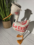 Canard enchaîné en papier mâché - Cornes - Aude Goalec et Nicole Jacobs