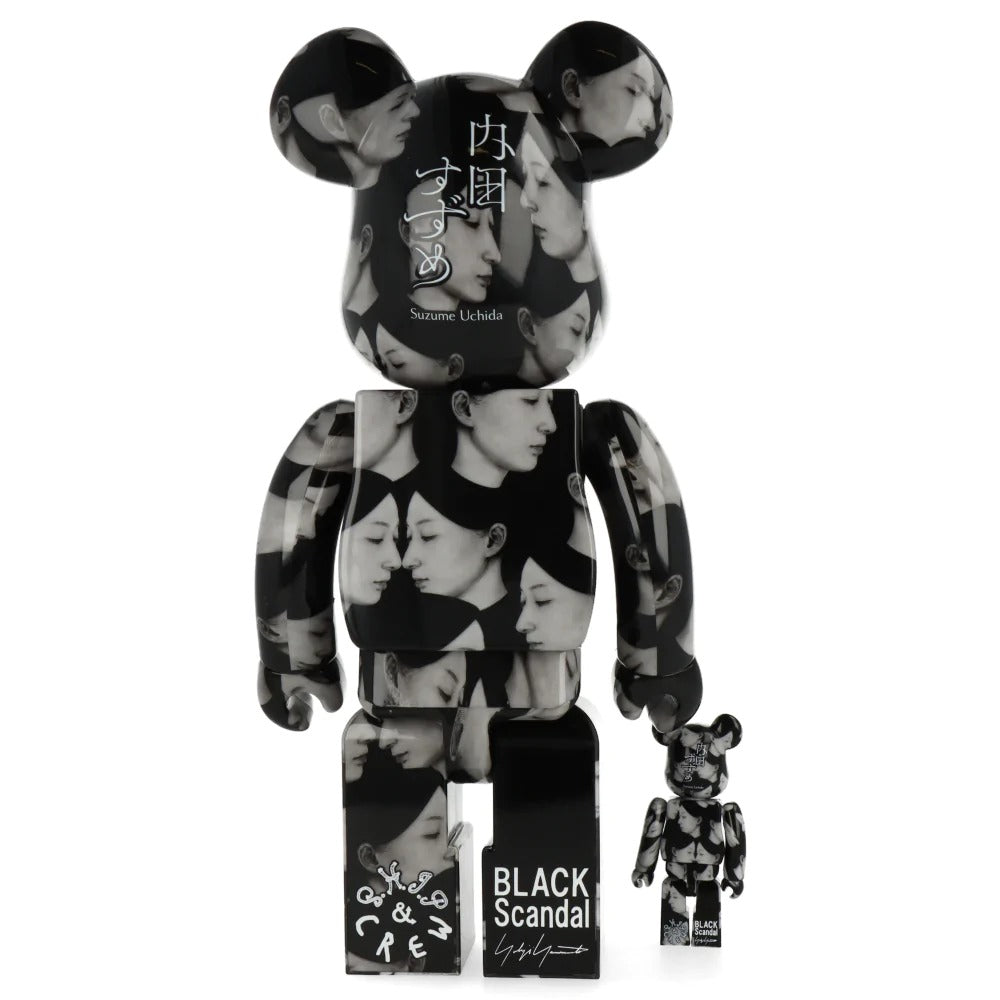 400% + 100% Bearbrick Black Scandal Yohji Yamamoto x Suzume Uchida x S.H.I.P & Crew Multiple Selves - Medicom Toy-Magna-Carta