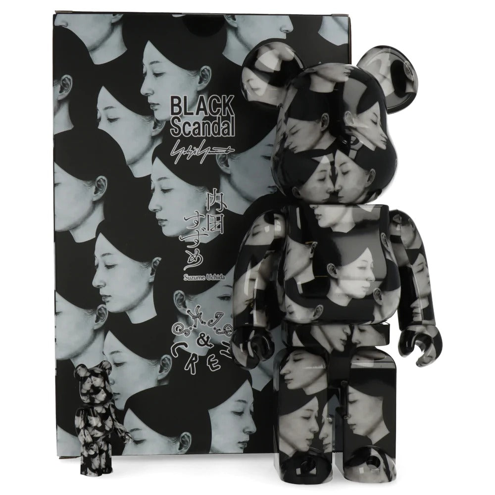 400% + 100% Bearbrick Black Scandal Yohji Yamamoto x Suzume Uchida x S.H.I.P & Crew Multiple Selves - Medicom Toy-Magna-Carta