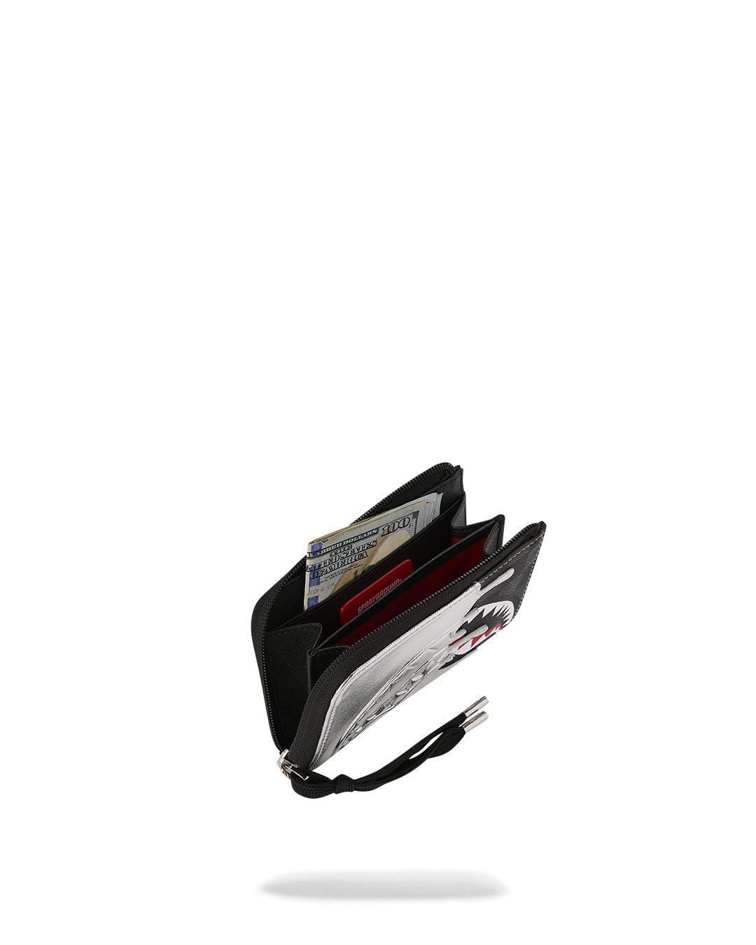 Accessoire - SILVER SIDE DRIP BLACK CHECK WALLET - SPRAYGROUND-Magna-Carta