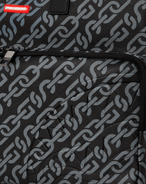 SG CHAINS TRAVEL BAG – Détail motif et fermeture