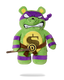 Sac à dos - TMNT DONATELLO MONEYBEAR BACKPACK - SPRAYGROUND