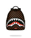 Sac à dos - SHARKS IN PARIS WTF BUBBLE BROWN CHECK SAVAGE BACKPACK - SPRAYGROUND
