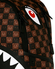 Sac à dos - SHARKS IN PARIS WTF BUBBLE BROWN CHECK SAVAGE BACKPACK - SPRAYGROUND