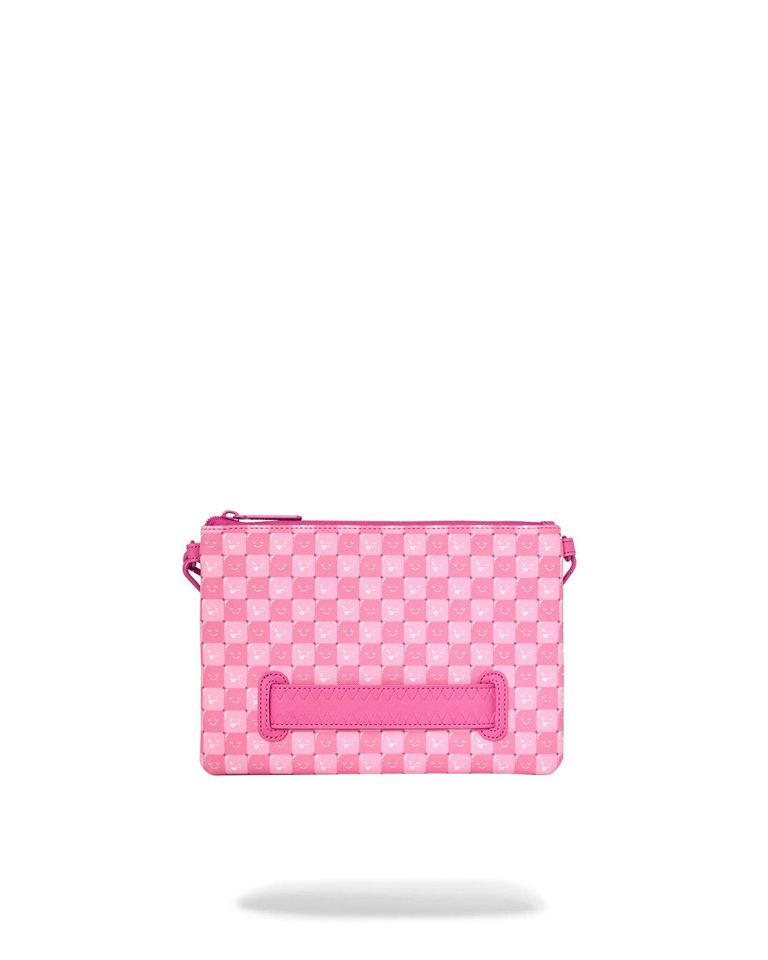 Sac bandoulière - PINK NEW CHECK FACES CROSSOVER CLUTCH - SPRAYGROUND