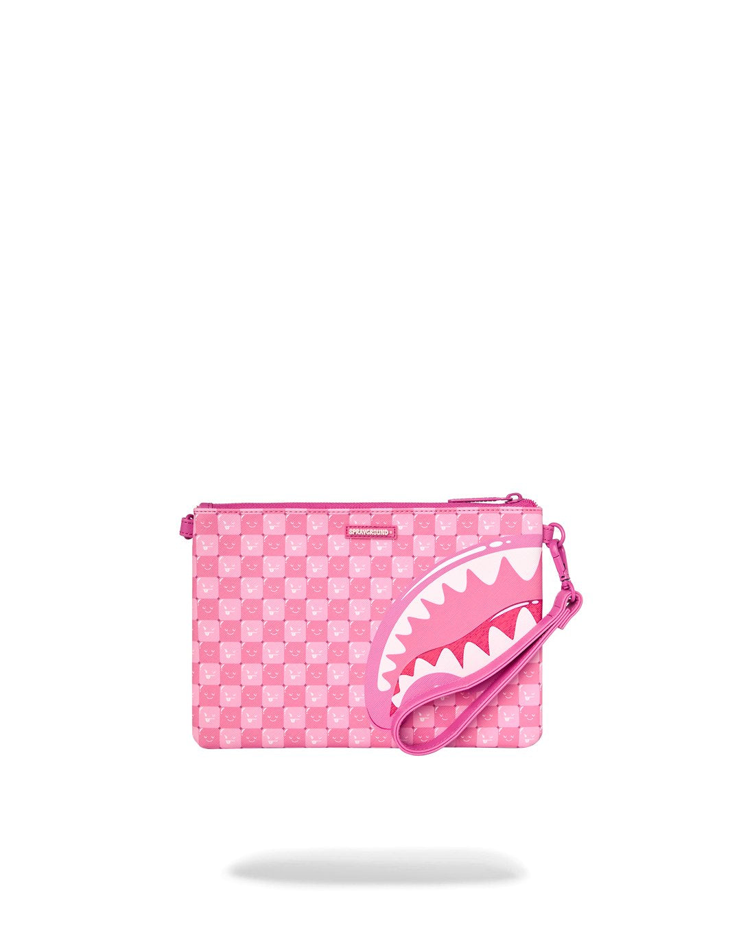 Sac bandoulière - PINK NEW CHECK FACES CROSSOVER CLUTCH - SPRAYGROUND