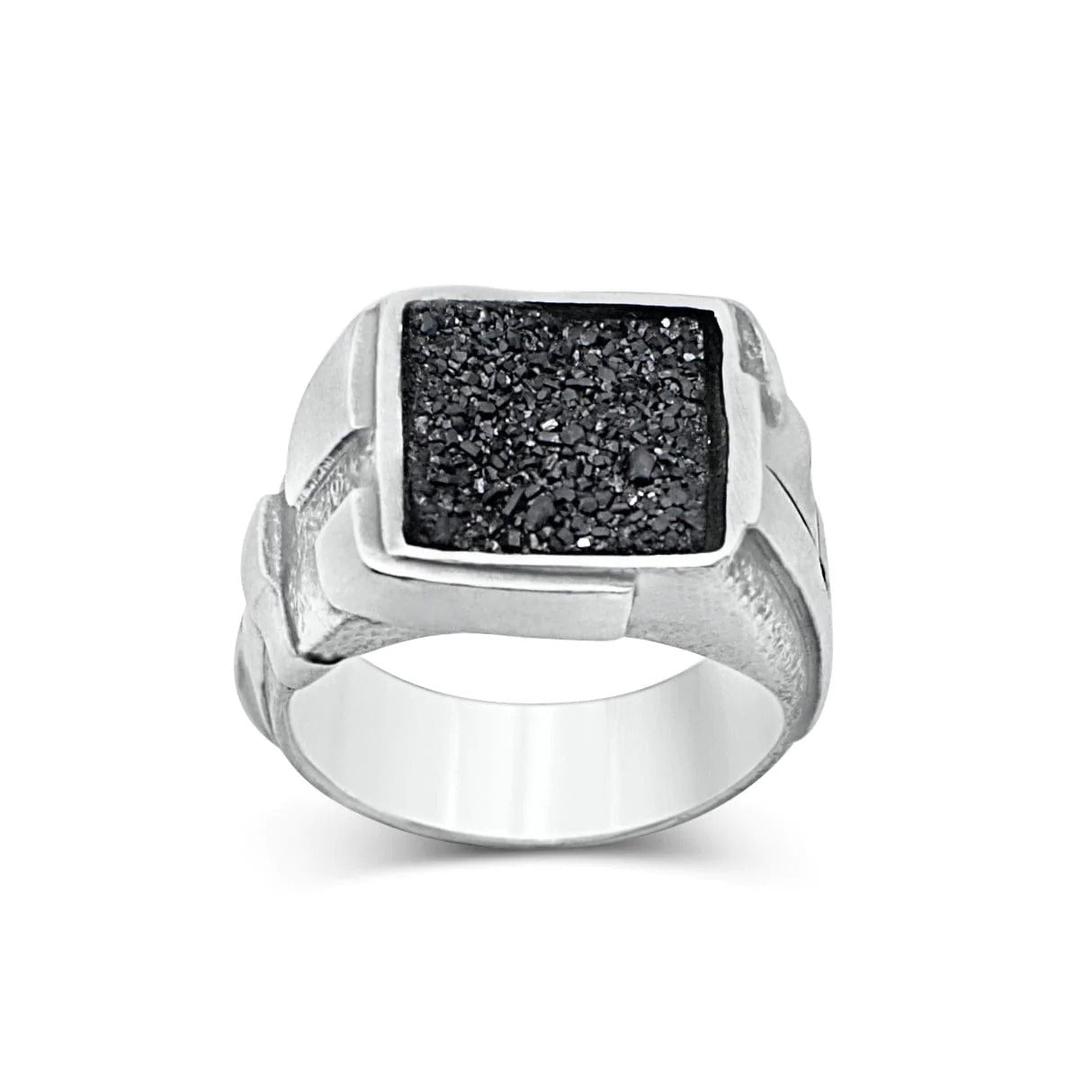 Bague Metallurgy Black Drusy - Black Rock Jewel-Magna-Carta