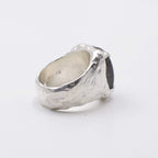 Bague homme pierre Labradorite en argent - Black Rock Jewel-Magna-Carta