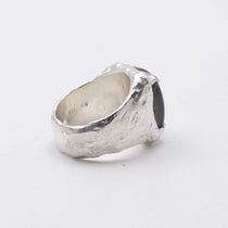 Bague homme pierre Labradorite en argent - Black Rock Jewel-Magna-Carta