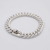 Bracelet homme gourmette maillon avec tête de mort en argent - Black Rock Jewel-Magna-Carta