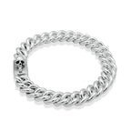 Bracelet homme gourmette maillon avec tête de mort en argent - Black Rock Jewel-Magna-Carta