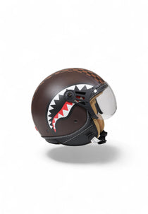 Casque - SHARKS IN PARIS HELMET BROWN - SPRAYGROUND-Magna-Carta