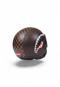 Casque - SHARKS IN PARIS HELMET BROWN - SPRAYGROUND-Magna-Carta