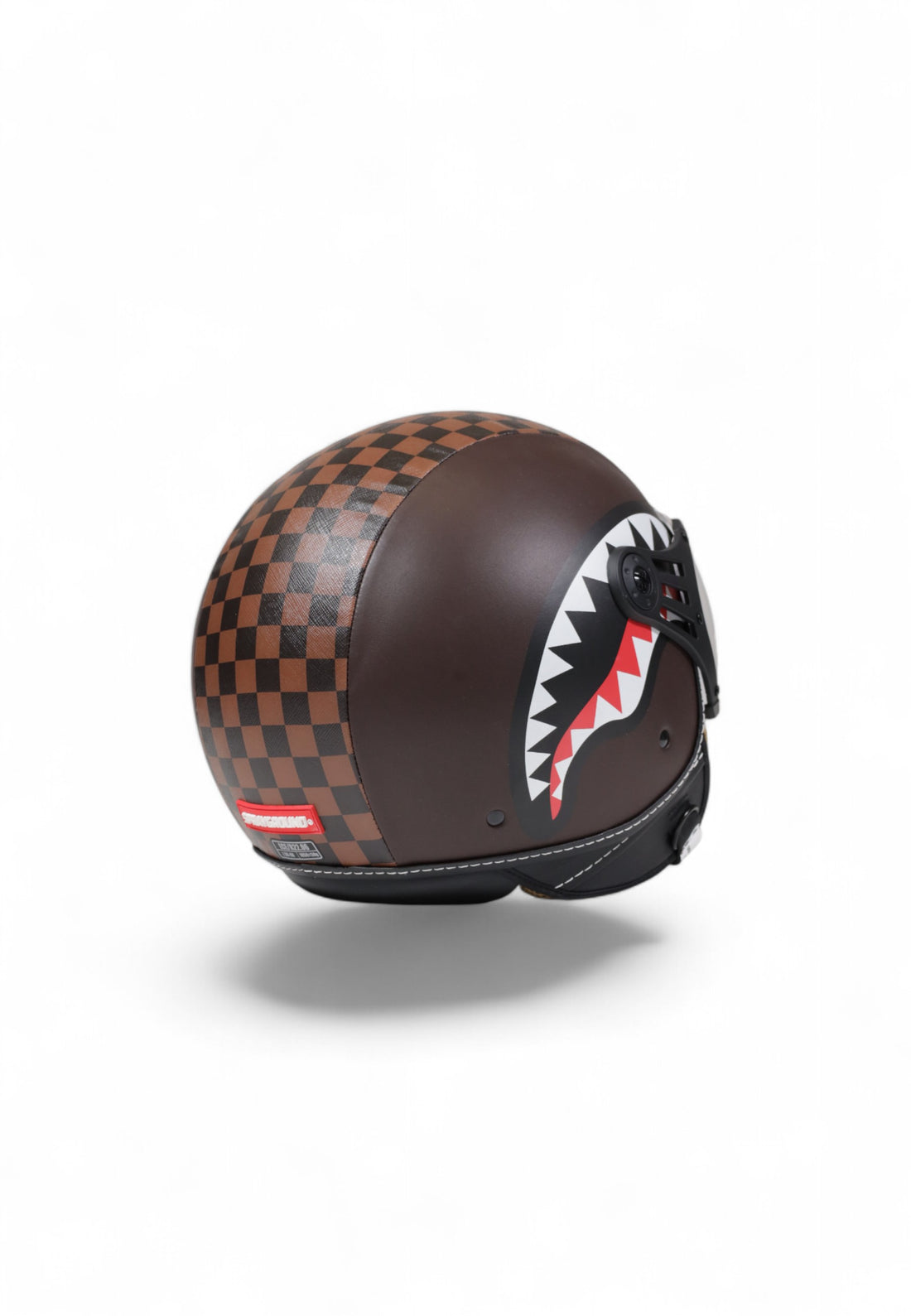 Casque - SHARKS IN PARIS HELMET BROWN - SPRAYGROUND-Magna-Carta