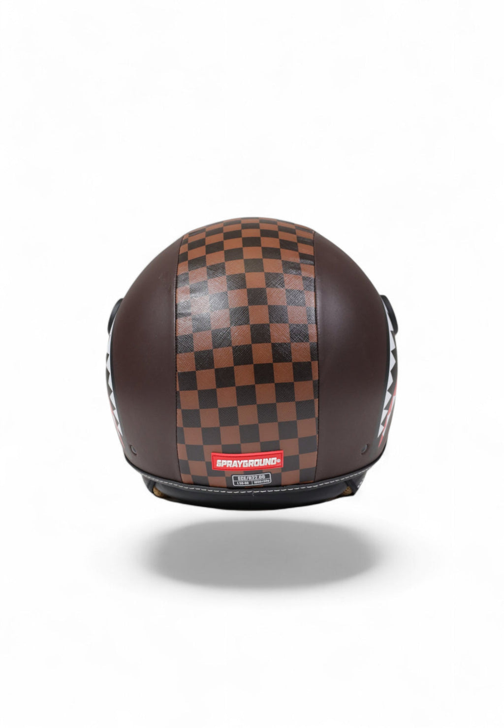 Casque - SHARKS IN PARIS HELMET BROWN - SPRAYGROUND-Magna-Carta
