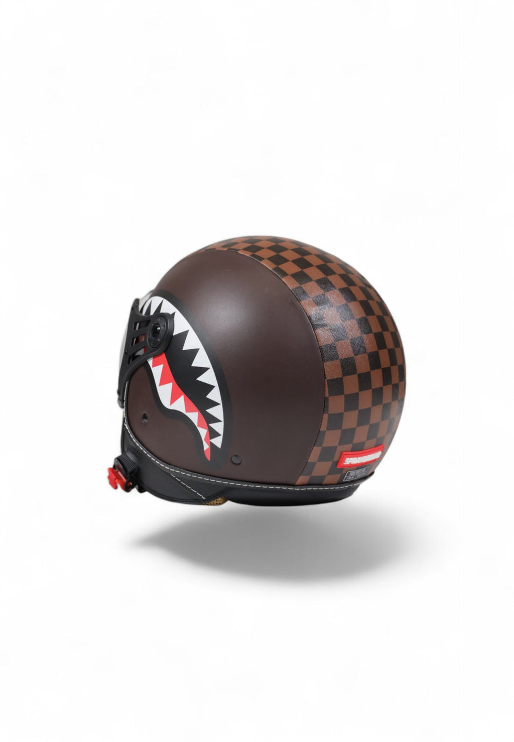 Casque - SHARKS IN PARIS HELMET BROWN - SPRAYGROUND-Magna-Carta