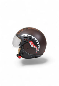 Casque - SHARKS IN PARIS HELMET BROWN - SPRAYGROUND-Magna-Carta