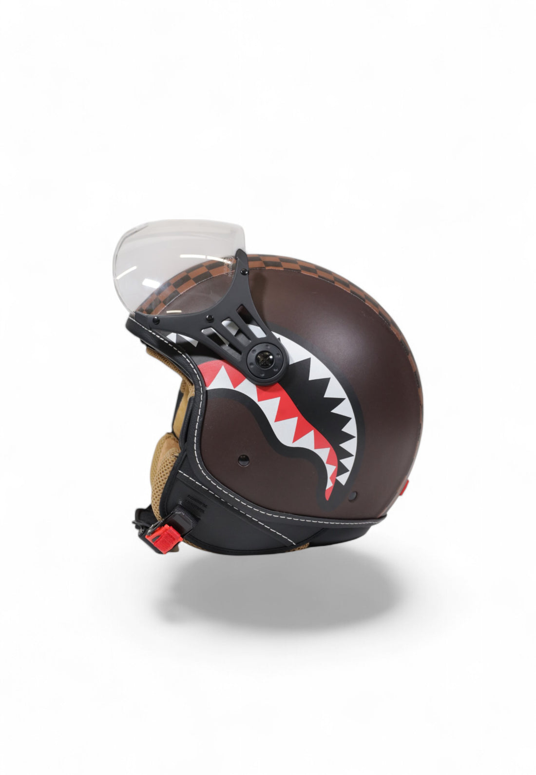 Casque - SHARKS IN PARIS HELMET BROWN - SPRAYGROUND-Magna-Carta