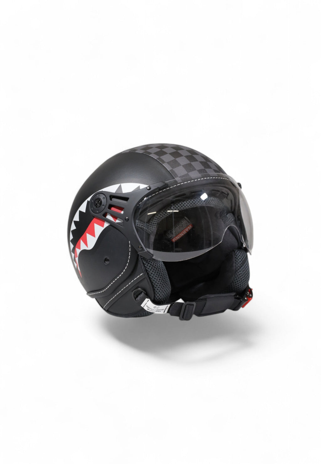 Casque - SHARKS IN PARIS HELMET GREY - SPRAYGROUND-Magna-Carta