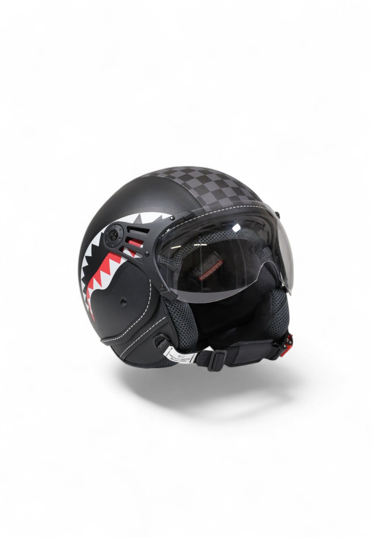 Casque - SHARKS IN PARIS HELMET GREY - SPRAYGROUND-Magna-Carta