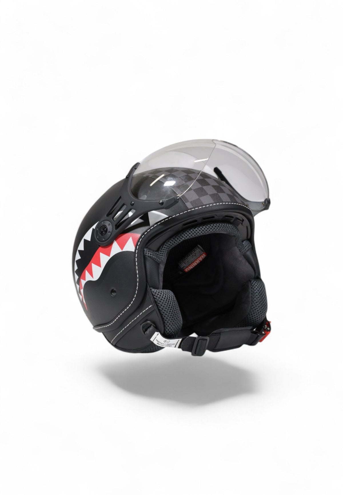 Casque - SHARKS IN PARIS HELMET GREY - SPRAYGROUND-Magna-Carta