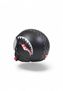 Casque - SHARKS IN PARIS HELMET GREY - SPRAYGROUND-Magna-Carta