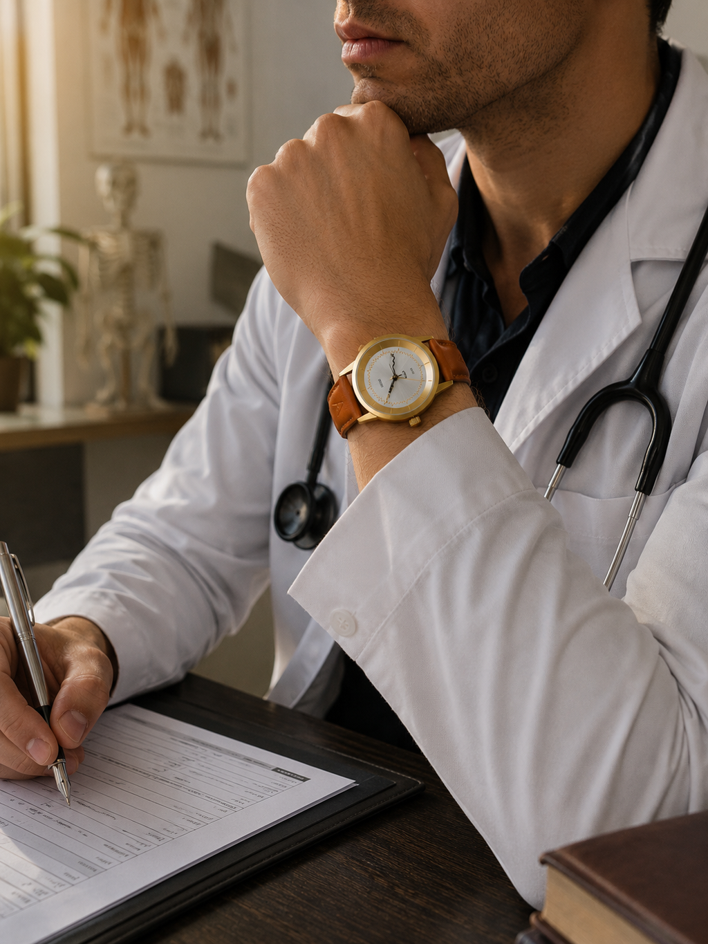 Montre Médecin or W 38 - AKTEO