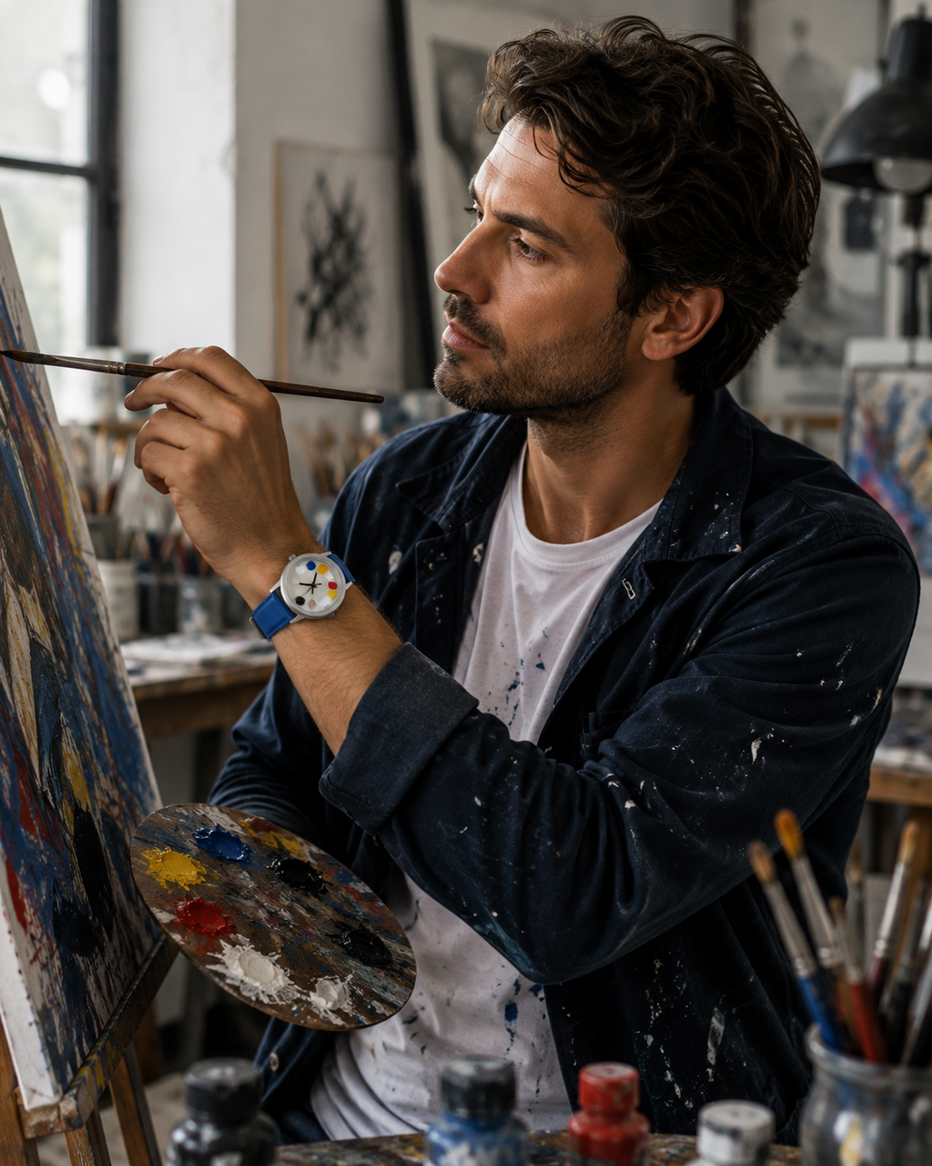 Montre peinture 01 W 42 - AKTEO
