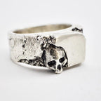 Chevalière tête de mort en argent - Black Rock Jewel-Magna-Carta