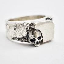 Chevalière tête de mort en argent - Black Rock Jewel-Magna-Carta