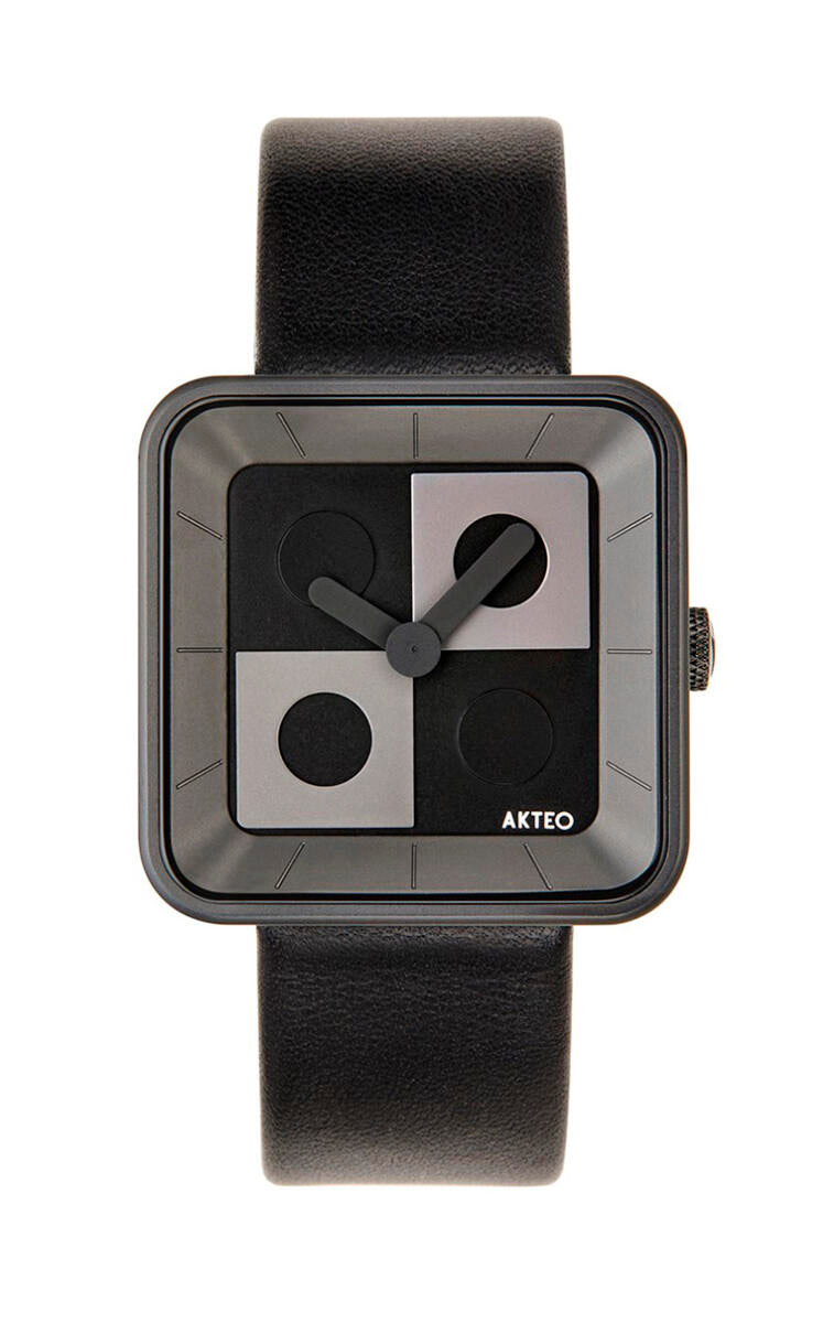 Montre CinetiK Square 35 PVD Noir - AKTEO Image principale du produit