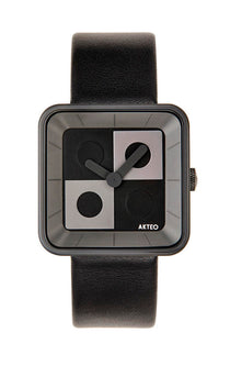 Montre CinetiK Square 35 PVD Noir - AKTEO