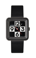 Montre Damier square PVD noir 29 - AKTEO