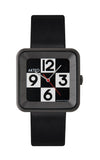 Montre Damier square PVD noir 29 - AKTEO