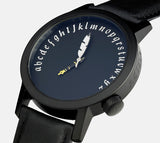 Montre écrivain B PVD noir 42 - AKTEO
