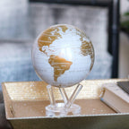 Globe terrestre blanc et or - WGE -MOVA Globes-Magna-Carta