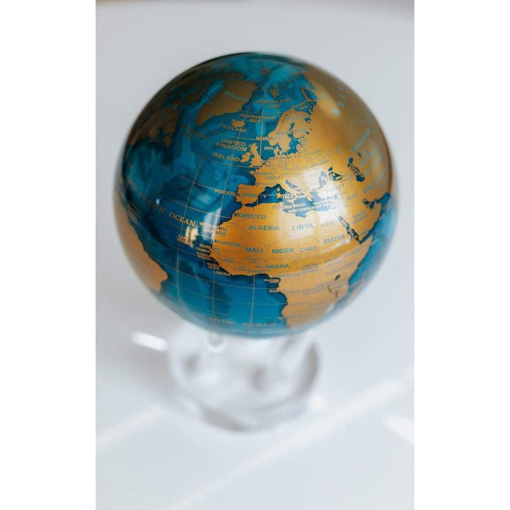 Globe terrestre bleu et or - MOVA Globes-Magna-Carta