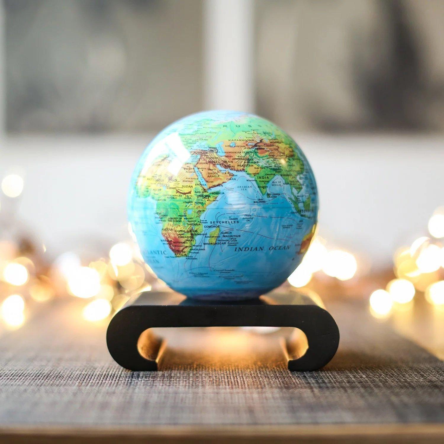 Globe terrestre carte relief bleue  - BGE - MOVA Globes Image secondaire du produit