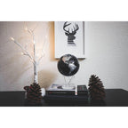 Globe terrestre noir et argent - SBE - MOVA Globes-Magna-Carta
