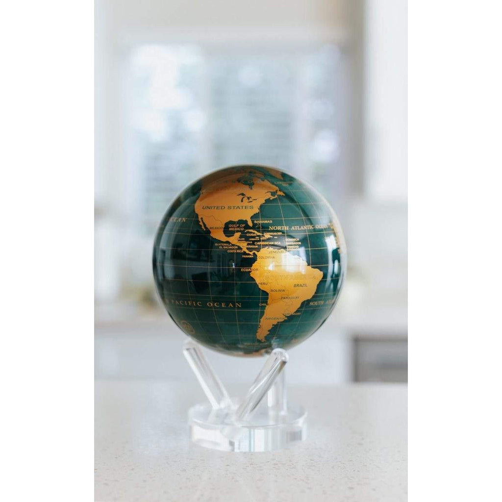 Globe terrestre vert et or - MOVA Globes-Magna-Carta