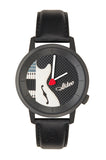 Montre Guitare électrique Jazz PVD noir 38 - AKTEO