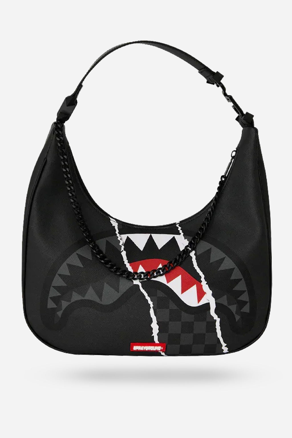 Sac à main - CENTER RIP REVEALING GRAY CHECK HANDBAG - SPRAYGROUND