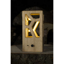 Lampe artisanale LED en châtaigner-Magna-Carta