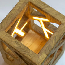 Lampe artisanale LED en châtaigner-Magna-Carta