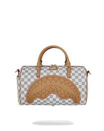 Mini Duffle - EMBOSSED CREAM CHECK MINI DUFFLE - SPRAYGROUND-Magna-Carta