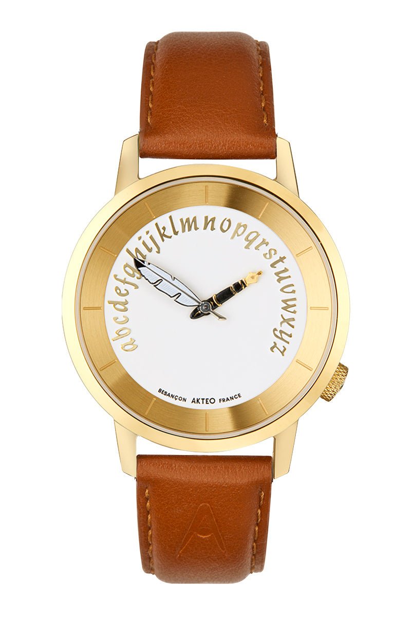 Montre Ecrivain W PVD Or 38 - AKTEO-Magna-Carta Image principale du produit