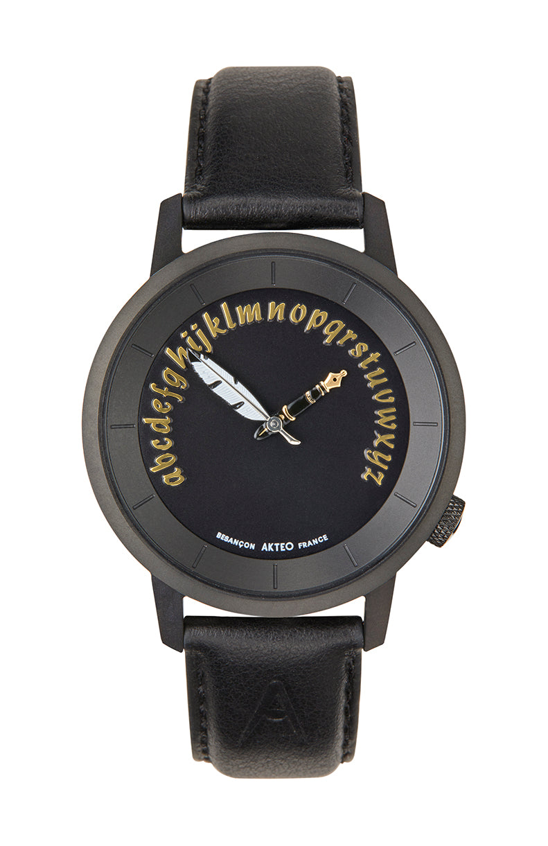 Montre Ecrivain black 38 - AKTEO-Magna-Carta Image principale du produit